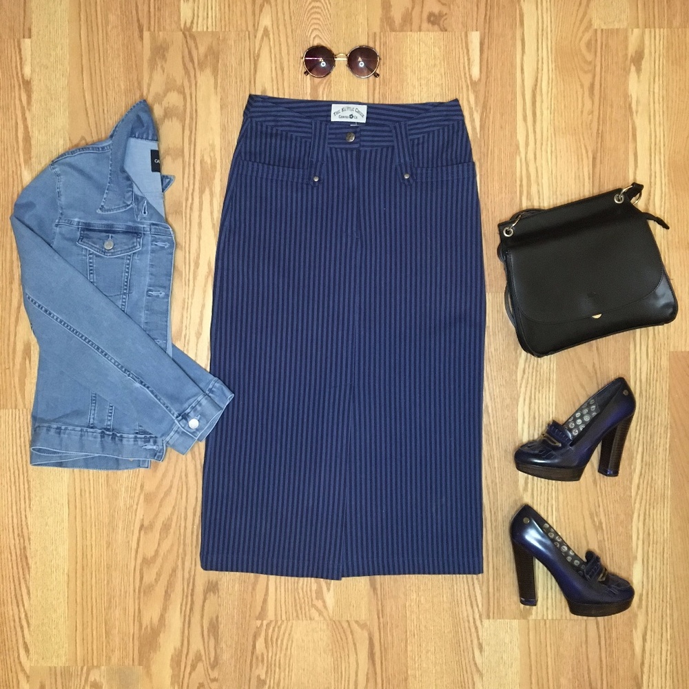 NWOT Blue Long Skirt The Kettle Creek